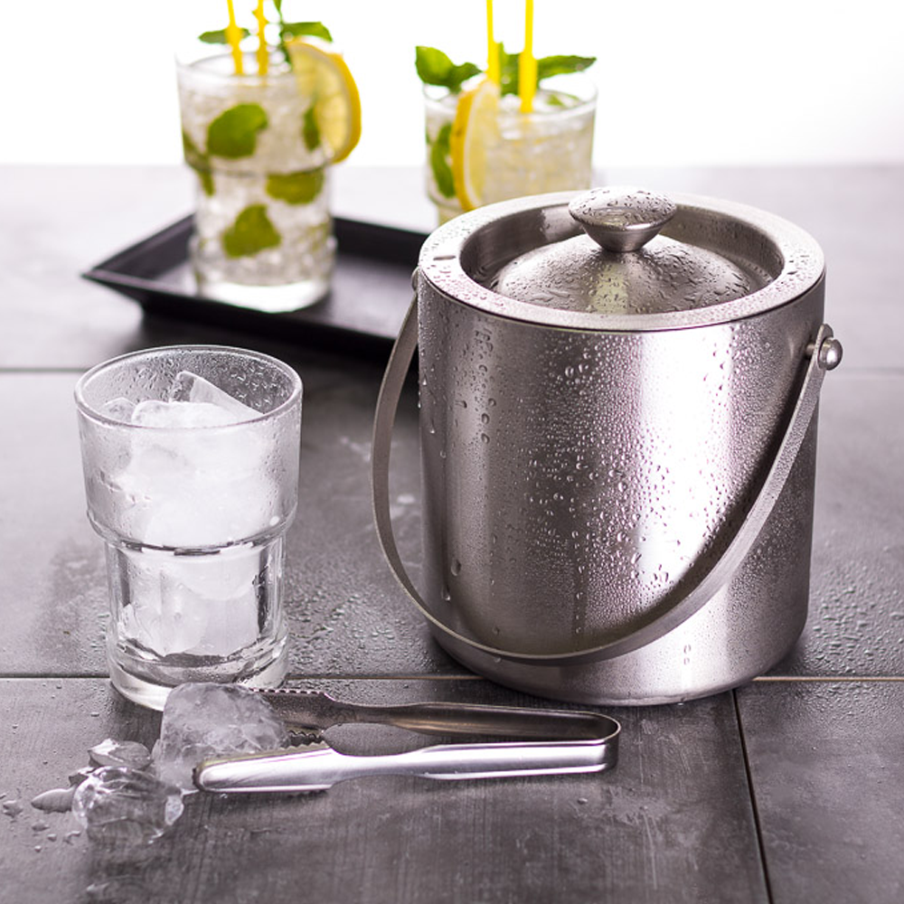 CUBO DE HIELO INOX PARED DOBLE CON TAPA 3L (3000ML) - Image 2