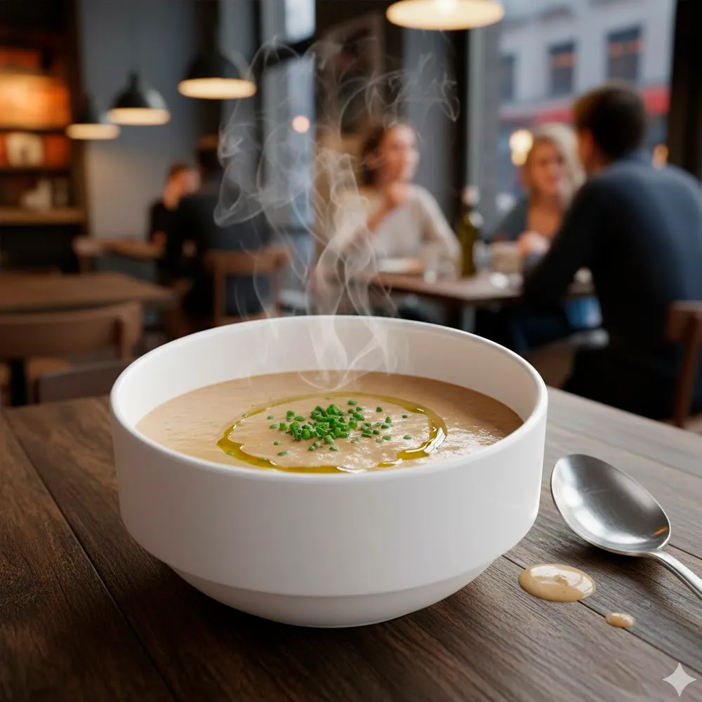 tigela em pc empilhável branco de 40cl para sopas, saldas ou sobremesas