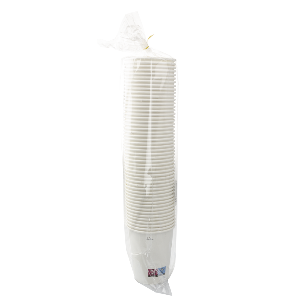 VASO DE PAPEL (CARTÓN) BLANCO CON DIRECTIVA UE 25CL (250ML) - Image 3
