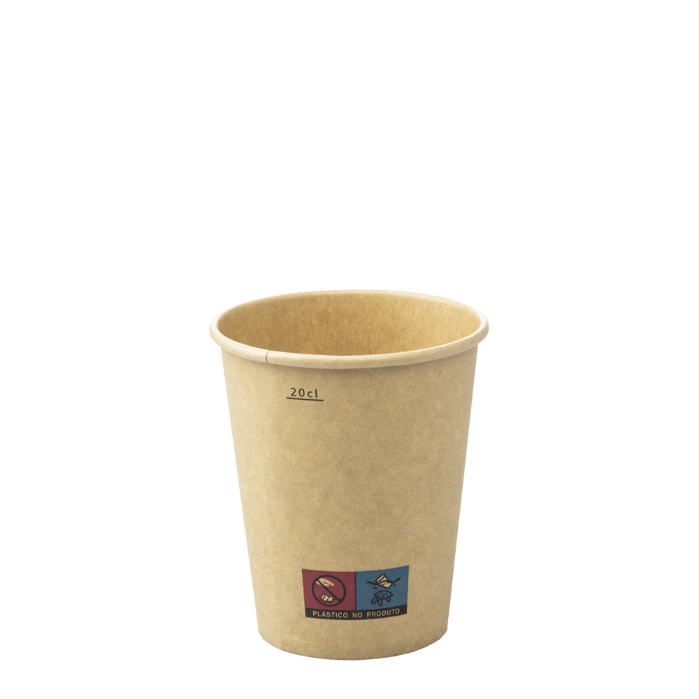 VASO DE PAPEL (CARTÓN) 100% KRAFT 25CL (250ML) - Image 3