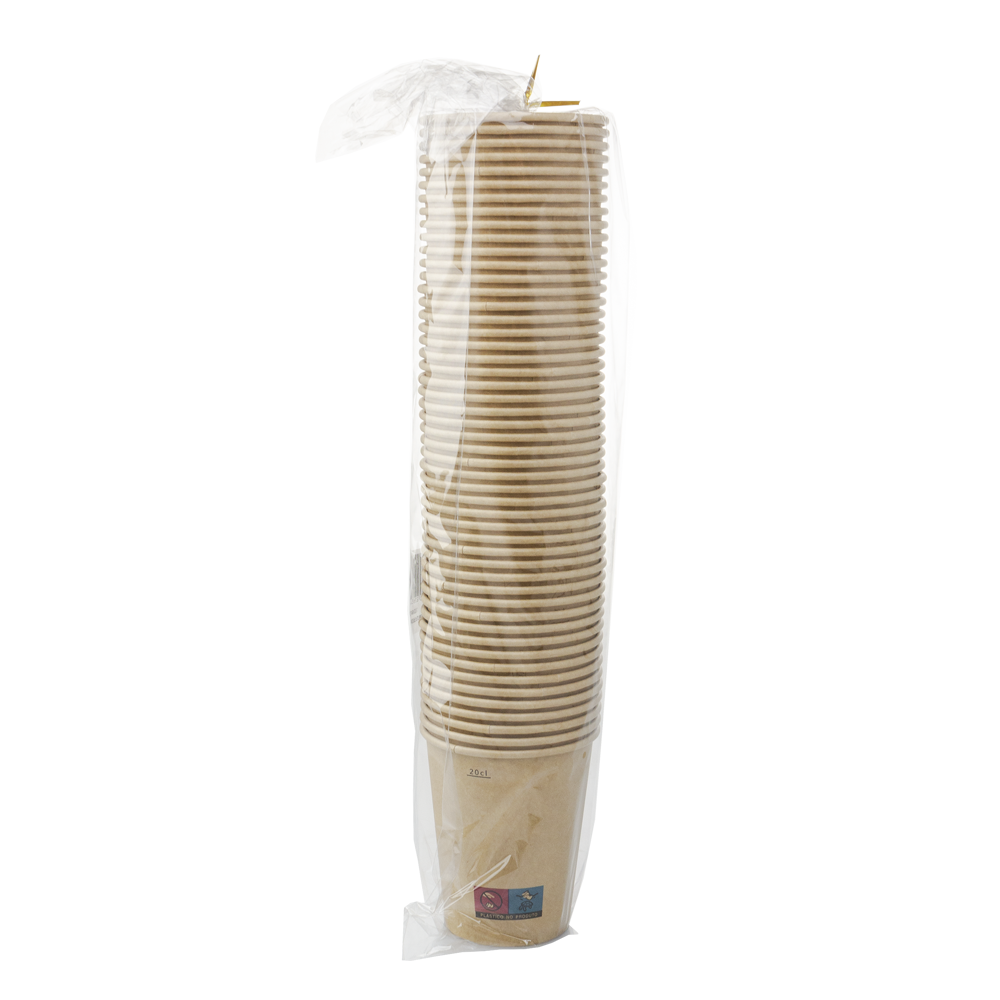 VASO DE PAPEL (CARTÓN) 100% KRAFT 25CL (250ML) - Image 4