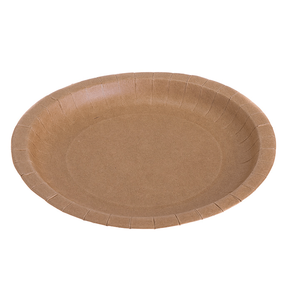 PLATO DE PAPEL (CARTÓN) KRAFT 23CM - Image 3