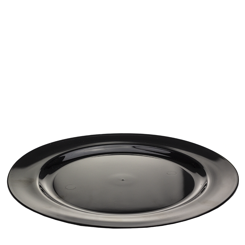 PLATO EN PS NEGRO 23CM - Image 2