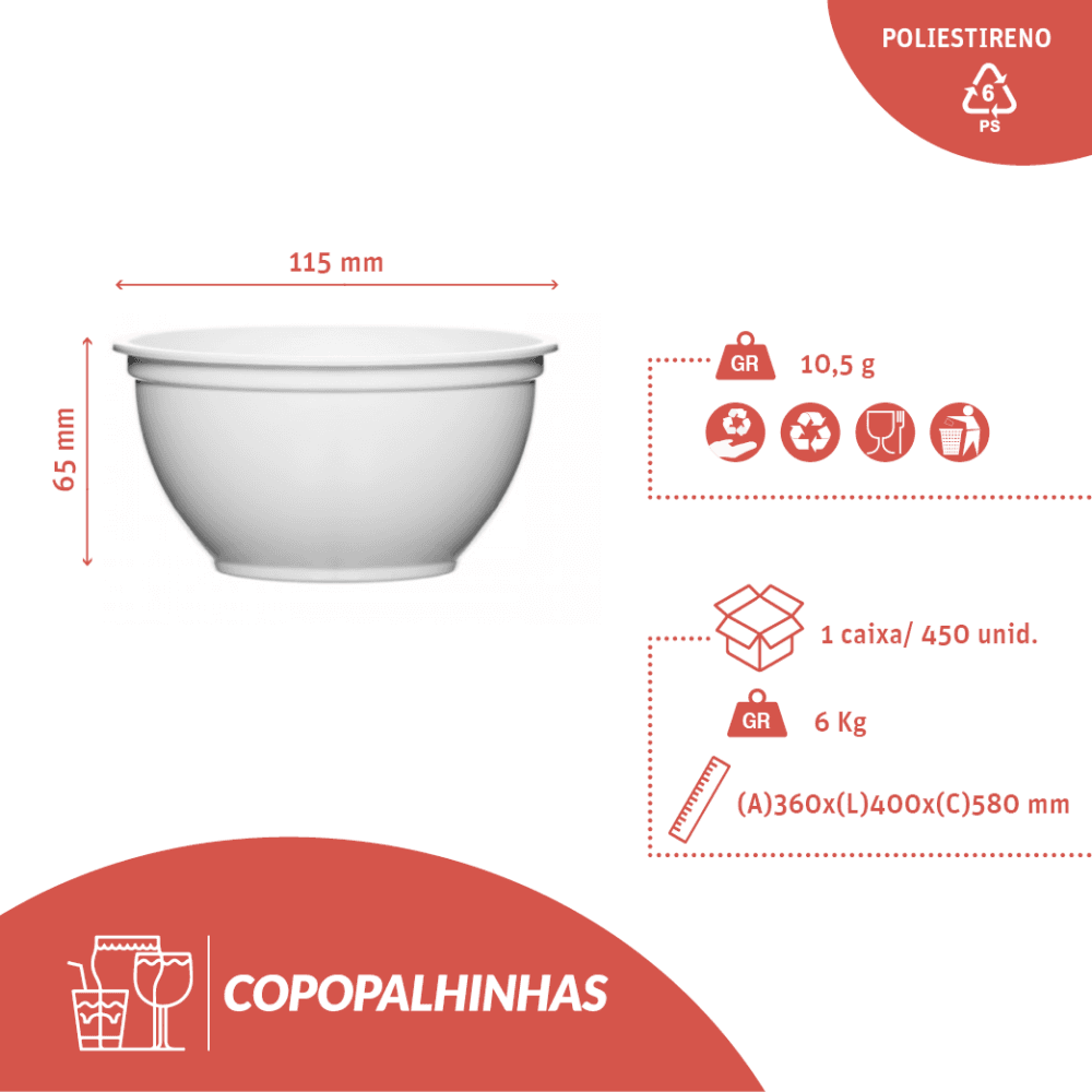 BOL EN SOPA EN PS BLANCO 31CL (310ML) - Image 2