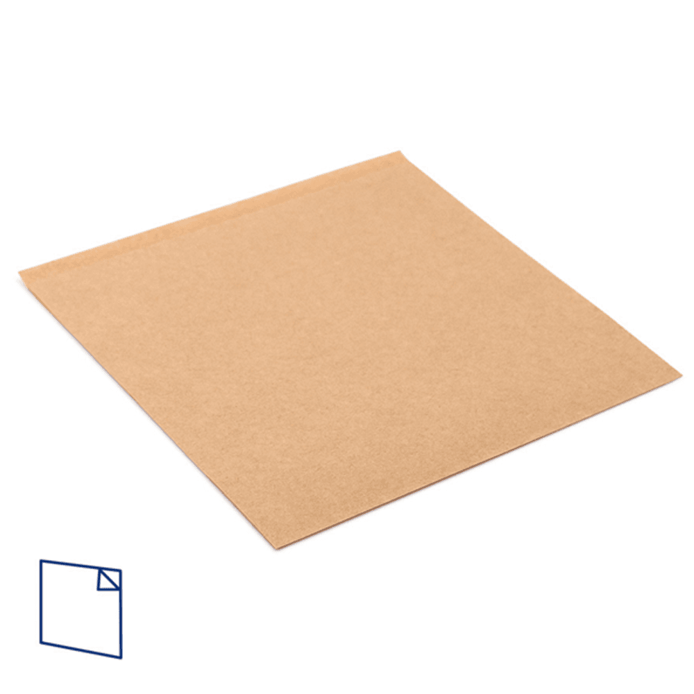 BOLSA DE PAPEL KRAFT ABIERTA 2 LADOS 12x12,2CM - Image 4