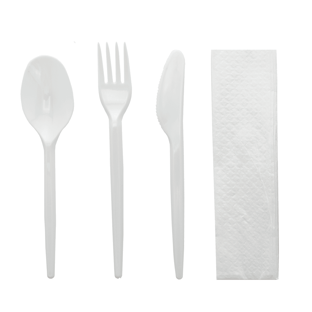 KIT CUBIERTOS PS BLANCO REUSE CON SERVILleta (EMBALAJE INDIVIDUAL) - Image 2