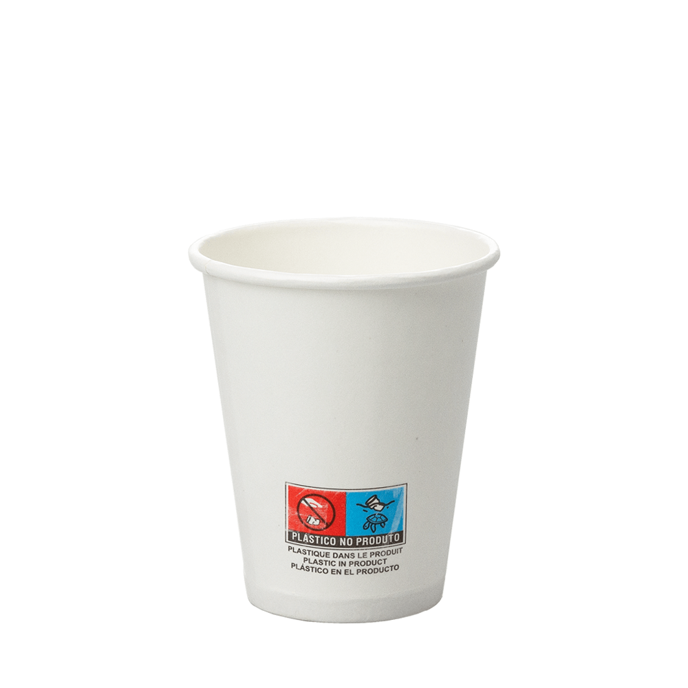 VASO DE PAPEL (CARTÓN) VENDING BLANCO CON DIRECTIVA UE 18CL (180ML/6OZ) - Image 2