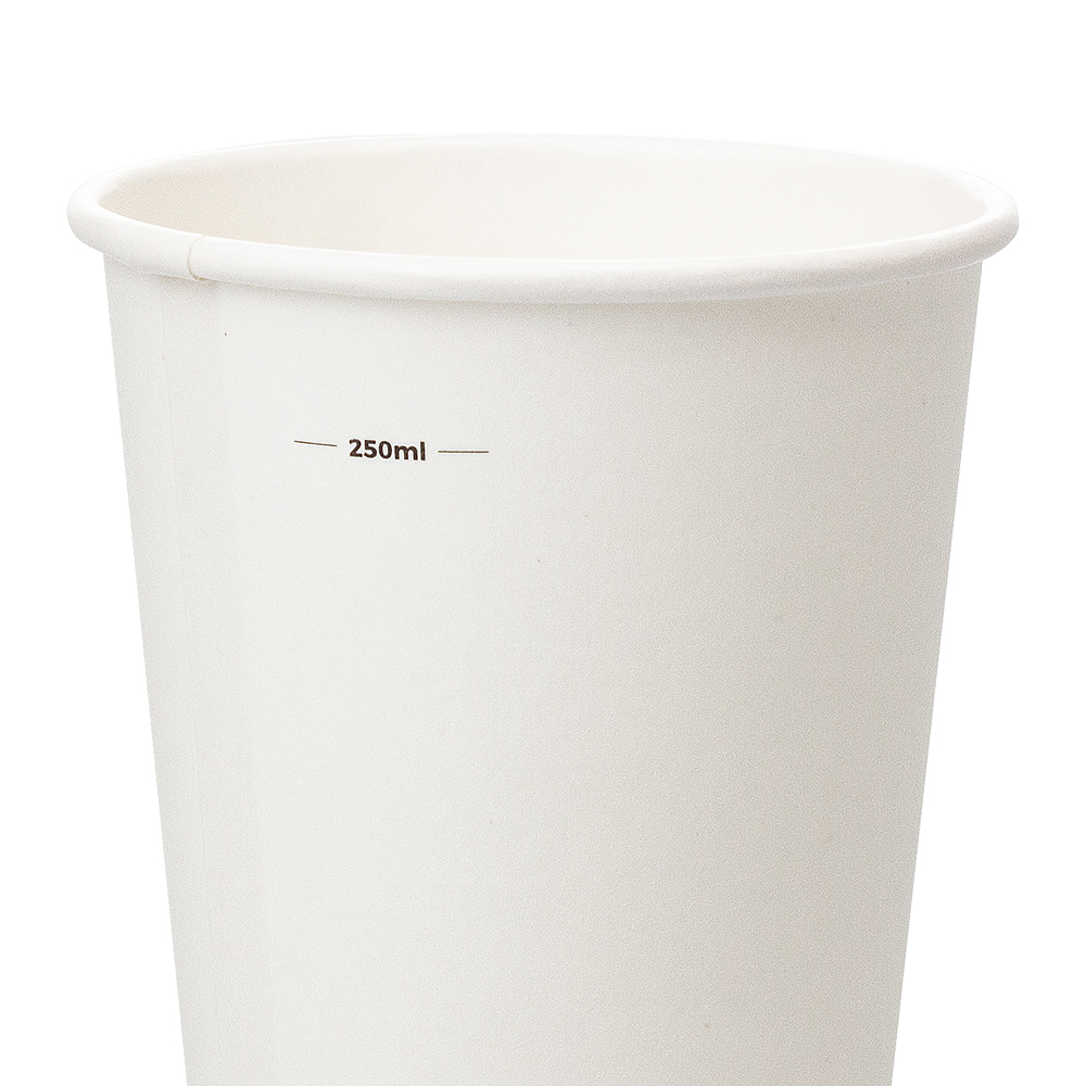 VASO DE PAPEL (CARTÓN) BLANCO CON DIRECTIVA UE 33CL (330ML) - Image 2