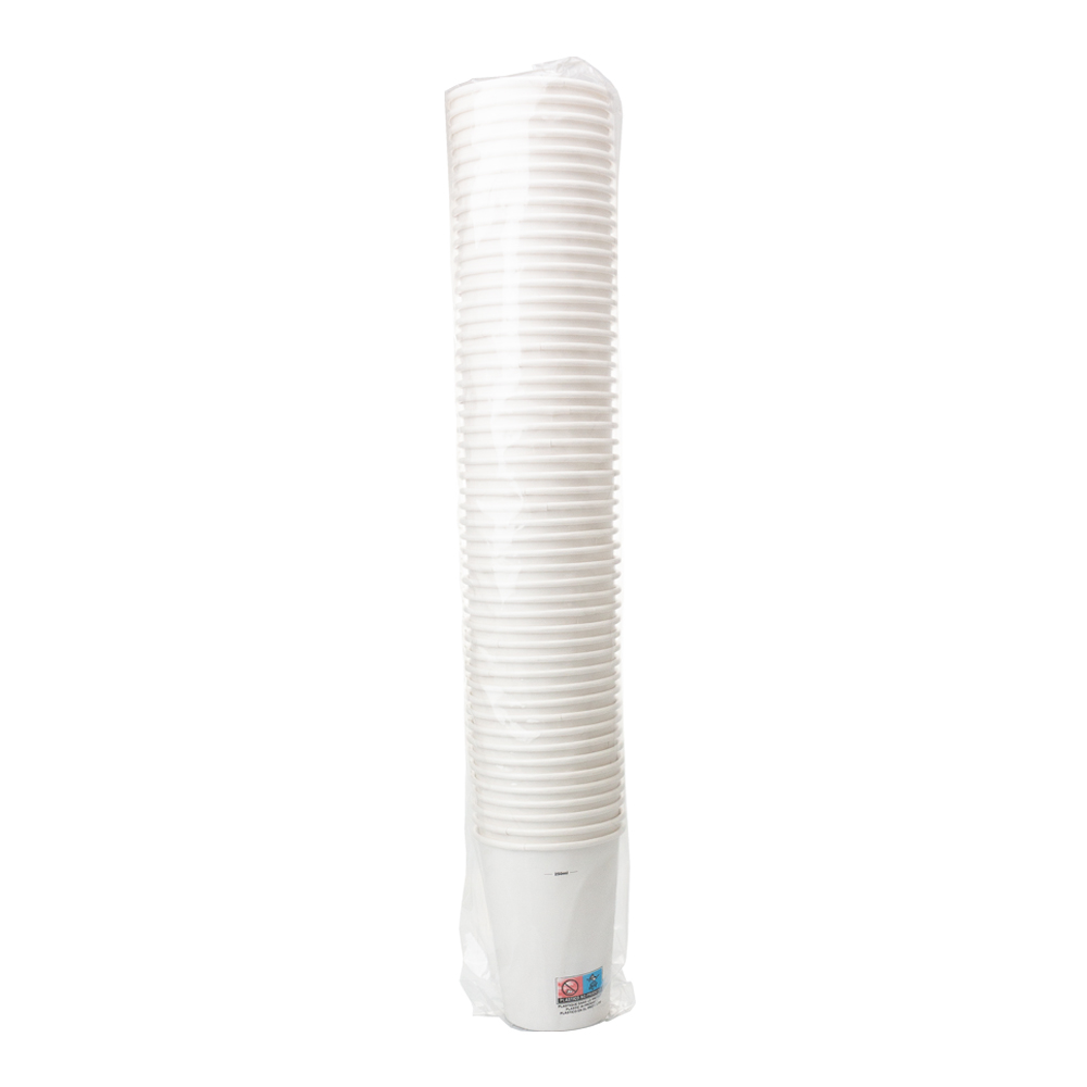 VASO DE PAPEL (CARTÓN) BLANCO CON DIRECTIVA UE 33CL (330ML) - Image 4