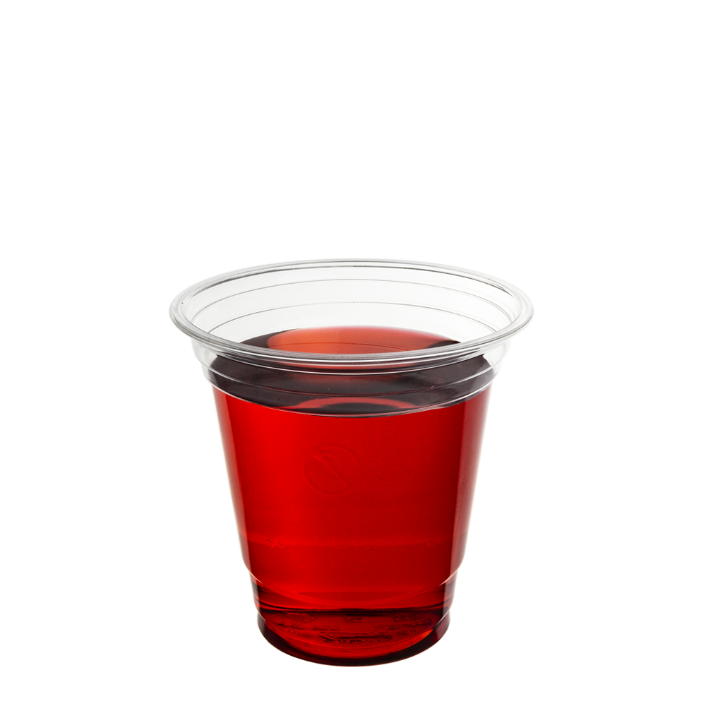 TAZA (VASO) EN PET CON TAPA OVAL SIN AGUJERO 30CL (300ML/10OZ) - Image 3