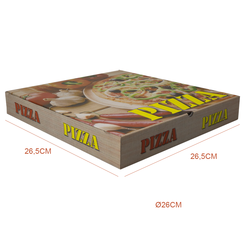 CAJA PIZZA MICRO-CANELADO 26x26x4,5CM - Image 6