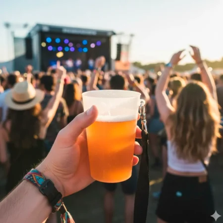 O Copo em PP com Argola 25cl (250ml) alia resistência e design inovador para servir bebidas de forma prática.