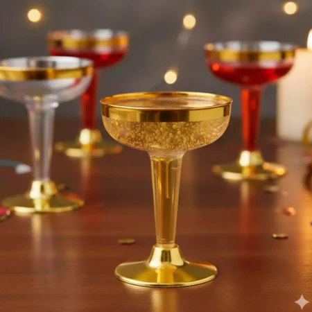 copo de champagne taça para sobremesas reutilizável