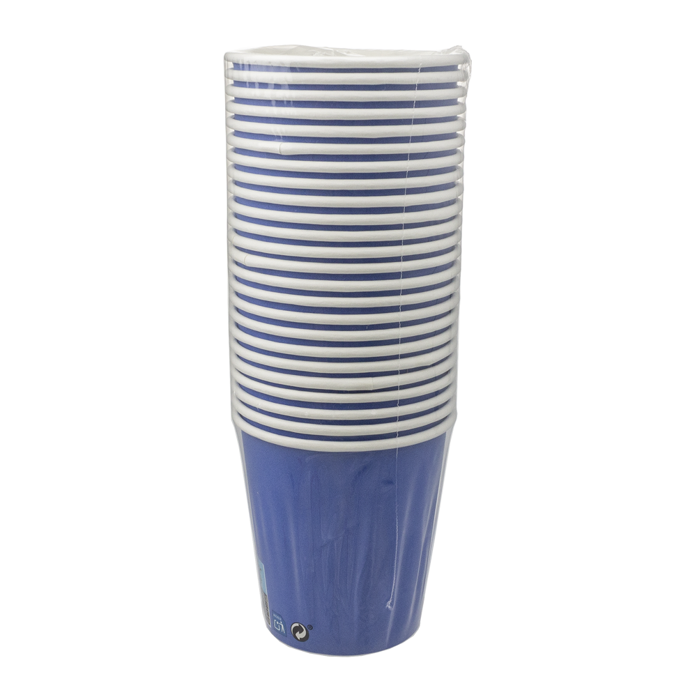 VASO DE PAPEL (CARTÓN) AZUL 20CL (200ML/7OZ) - Image 2
