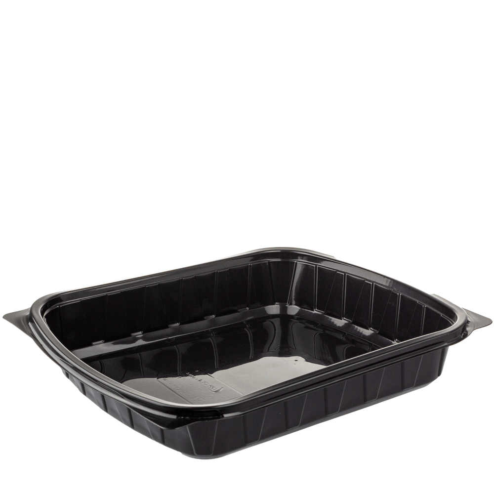 BANDEJA EN PP NEGRO CON TAPA 20,4x25x4CM PARA COMIDA INDIVIDUAL - Image 2