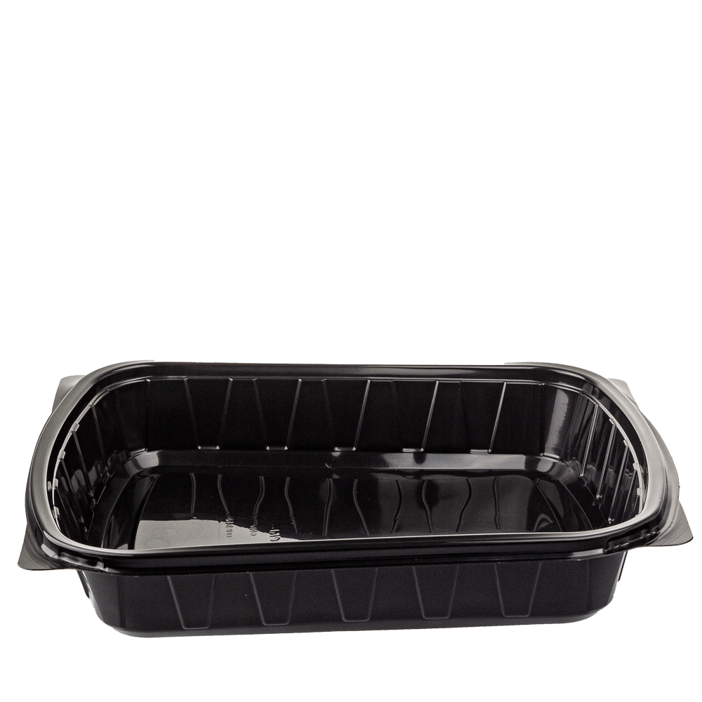 BANDEJA EN PP NEGRO CON TAPA 20,4x25x4CM PARA COMIDA INDIVIDUAL - Image 4