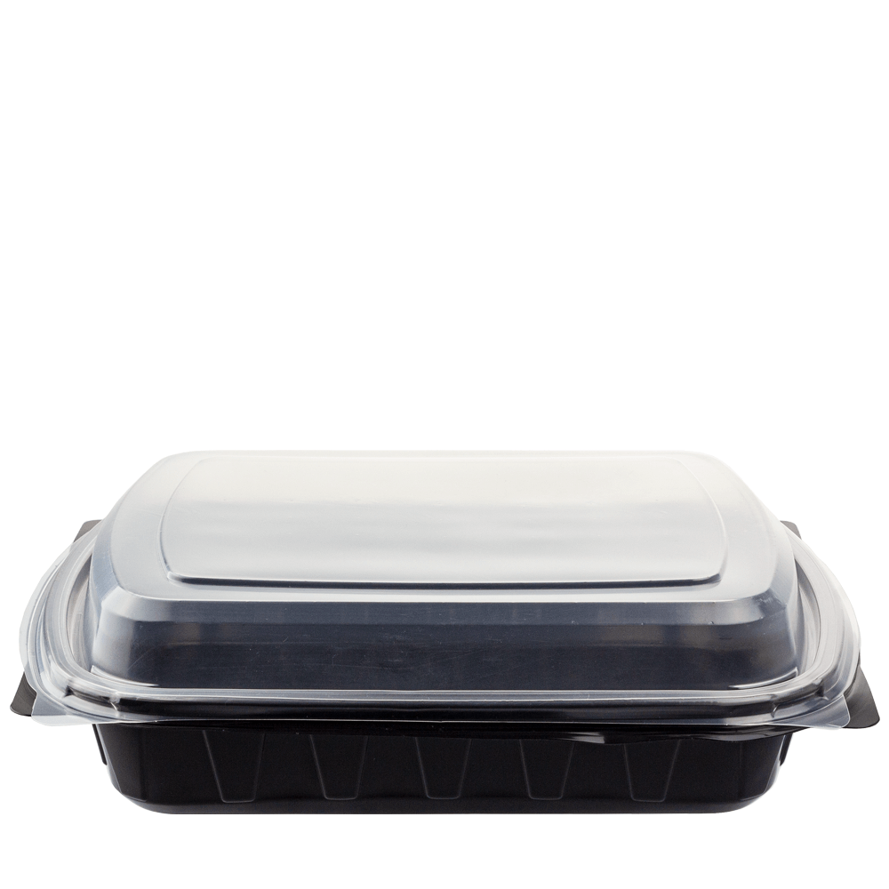 BANDEJA EN PP NEGRO CON TAPA 20,4x25x4CM PARA COMIDA INDIVIDUAL - Image 6