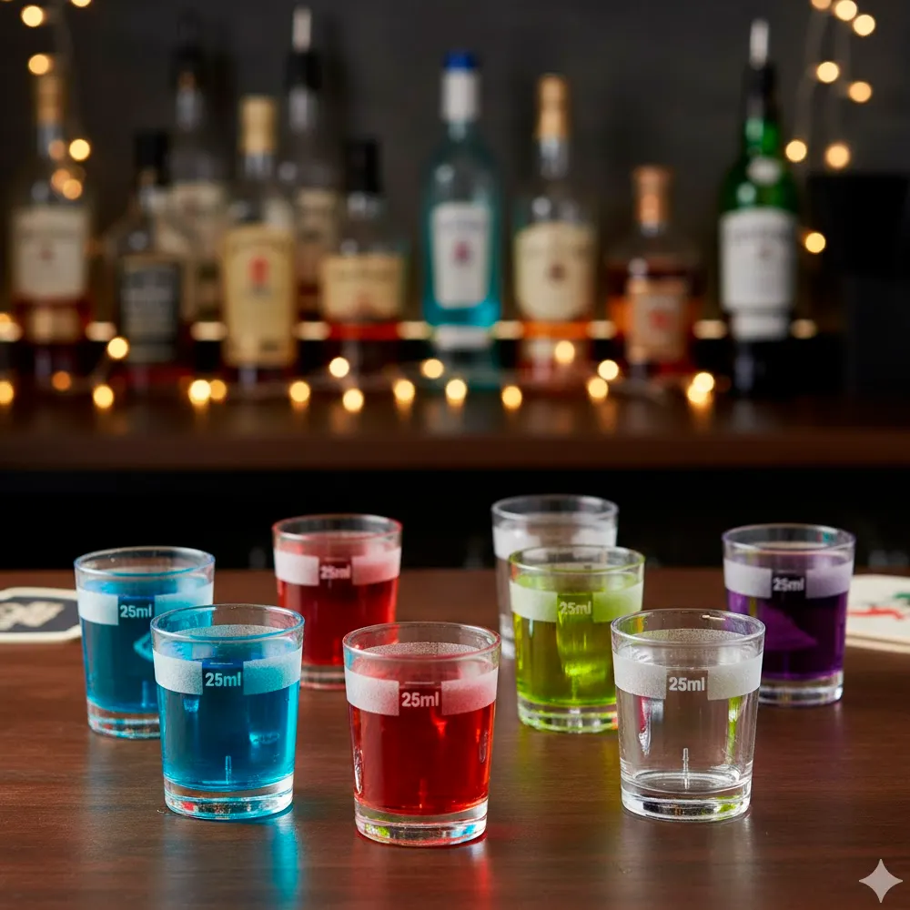 copo shot 25ml reutilizável
