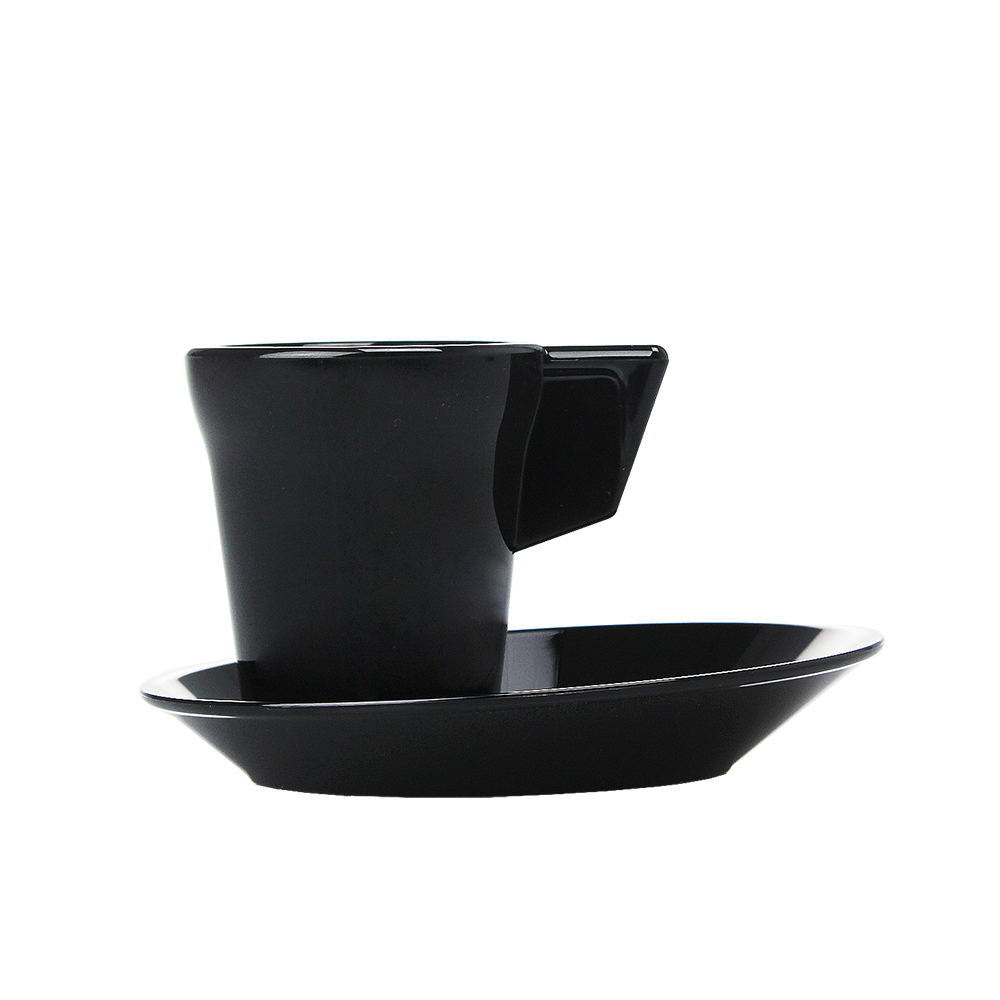 TACITA DE CAFÉ NEGRO EN PC CON PLATO - Image 3