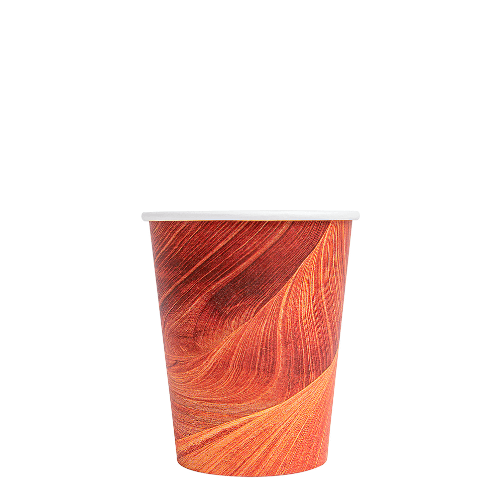 VASO DE PAPEL (CARTÓN) 1 PARED ARIZONA CASTAÑO 24CL (240ML) - Image 5