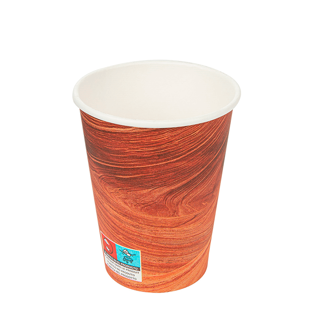 VASO DE PAPEL (CARTÓN) 1 PARED ARIZONA MARRÓN 36CL (360ML)