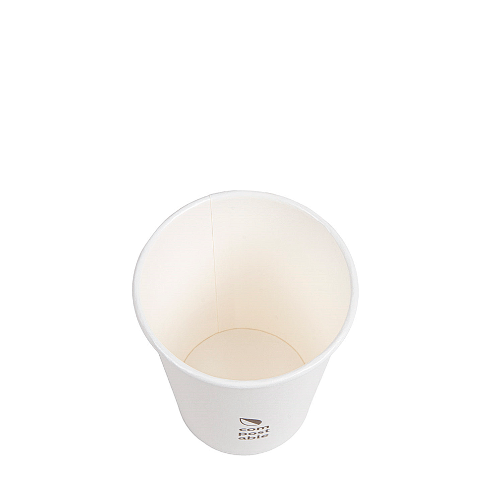 VASO DE PAPEL (CARTÓN) BEBIDAS FRÍAS Y CALIENTES 1 PARED "COMPOSTABLE" 24CL (240ML) - Image 3