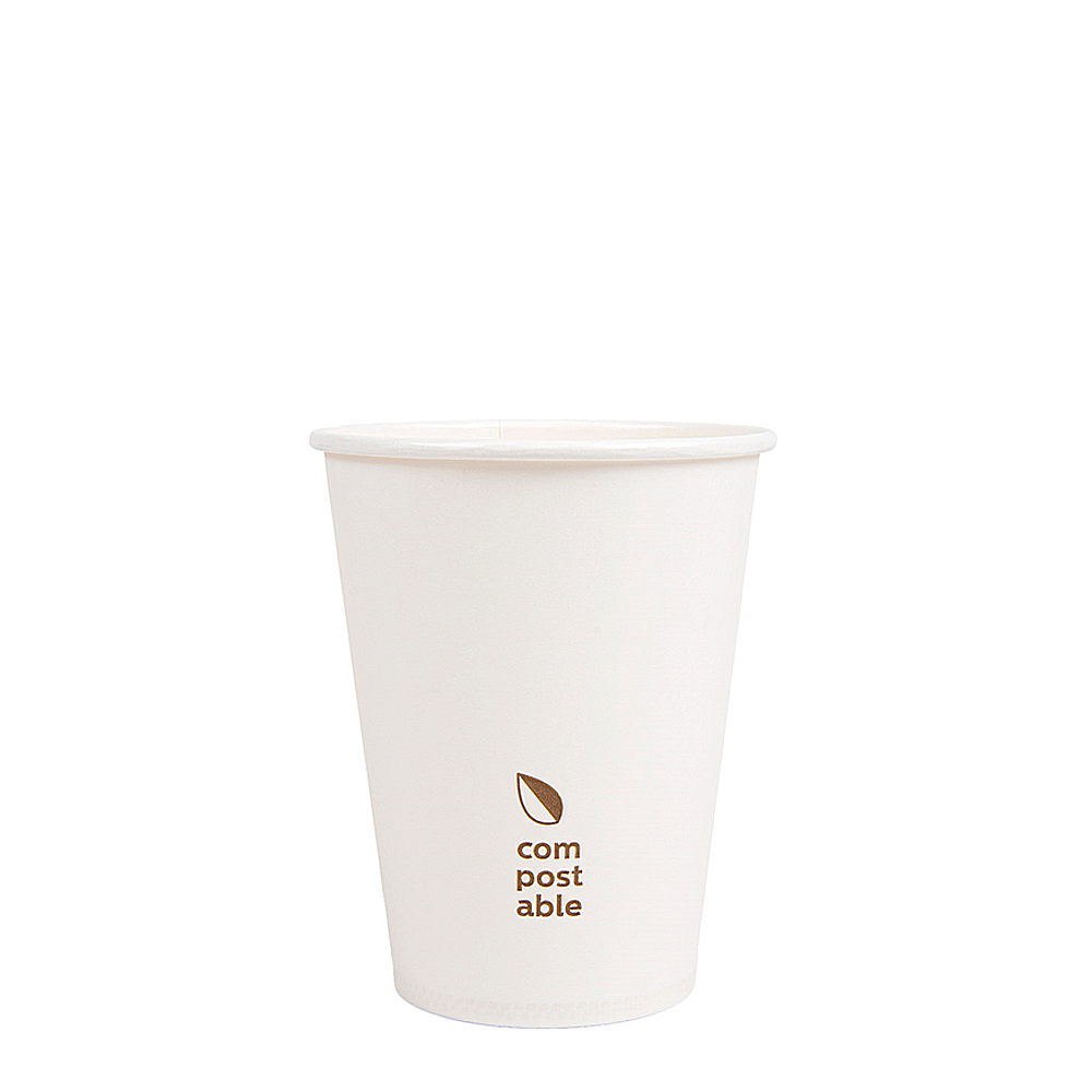 VASO DE PAPEL (CARTÓN) BEBIDAS FRÍAS Y CALIENTES 1 PARED "COMPOSTABLE" 36CL (360ML) - Image 5