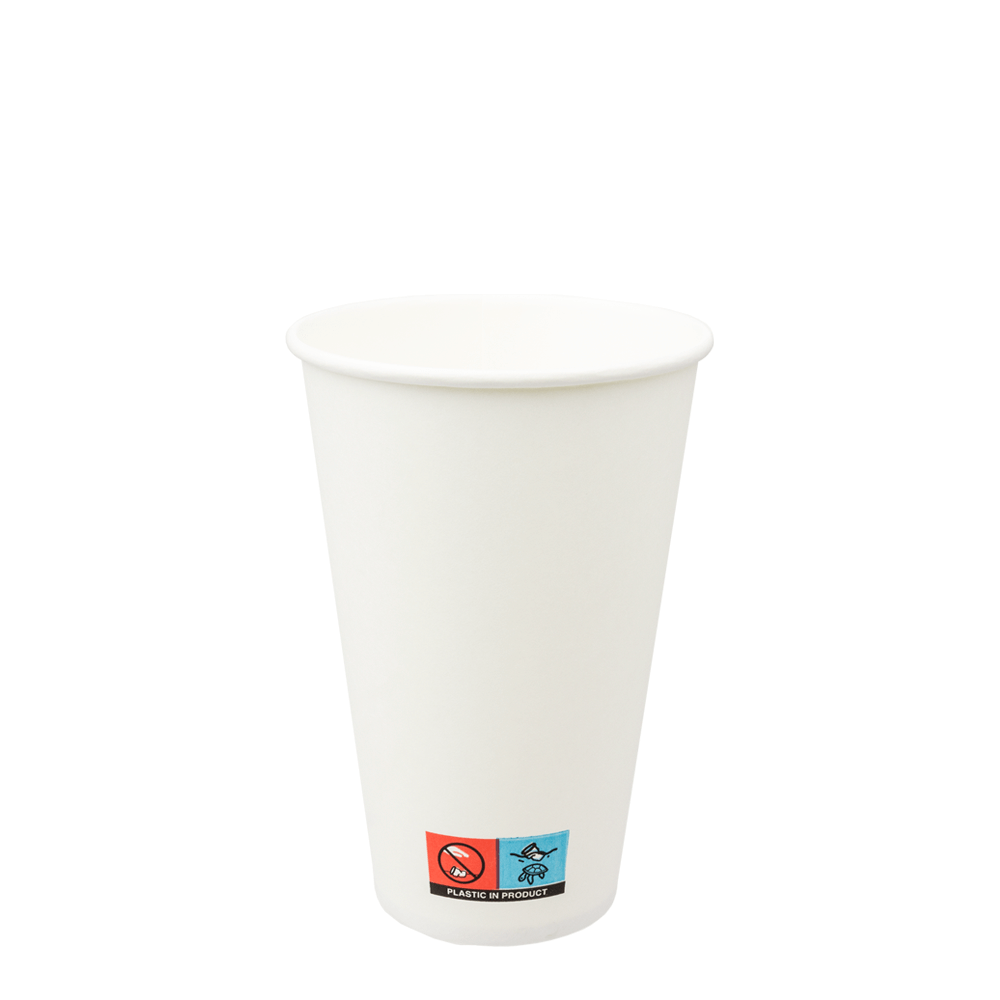 VASO DE PAPEL (CARTÓN) BLANCO CON DIRECTIVA 35CL (350ML/12OZ)