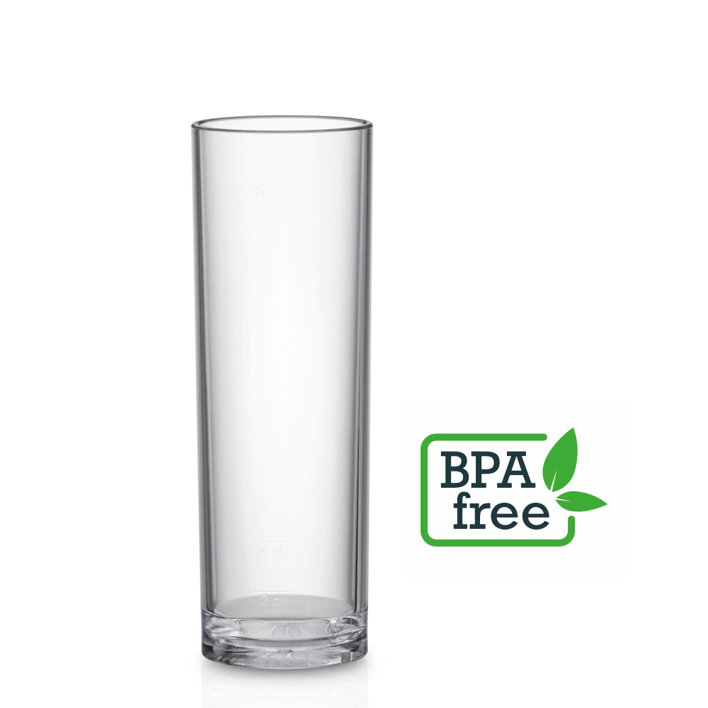 copo tubo em SAN 20cl reutilizável e ecológico da Copopalhinhas