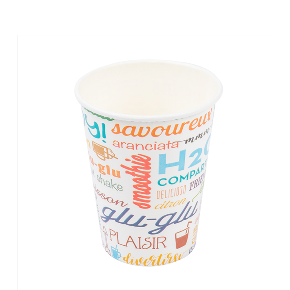 VASO DE PAPEL (CARTÓN) PAROLE BLANCO 27CL (270ML/9OZ) - Image 4