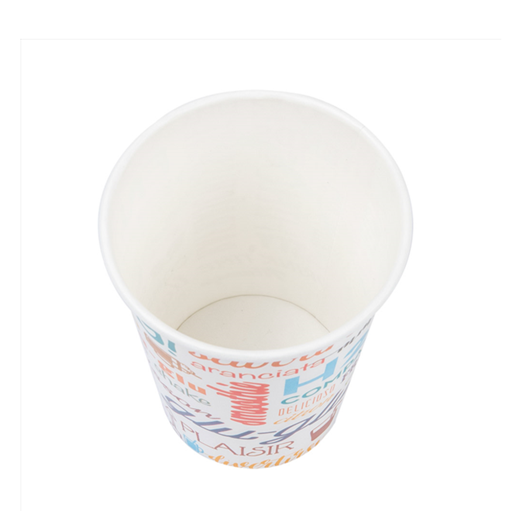 VASO DE PAPEL (CARTÓN) PAROLE BLANCO 27CL (270ML/9OZ) - Image 3