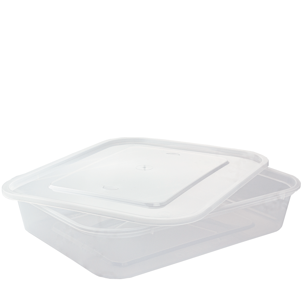 EMBALAJE EN PP PARA LLEVAR REUTILIZABLE CON TAPA 3,25L (3250ML) - Image 2