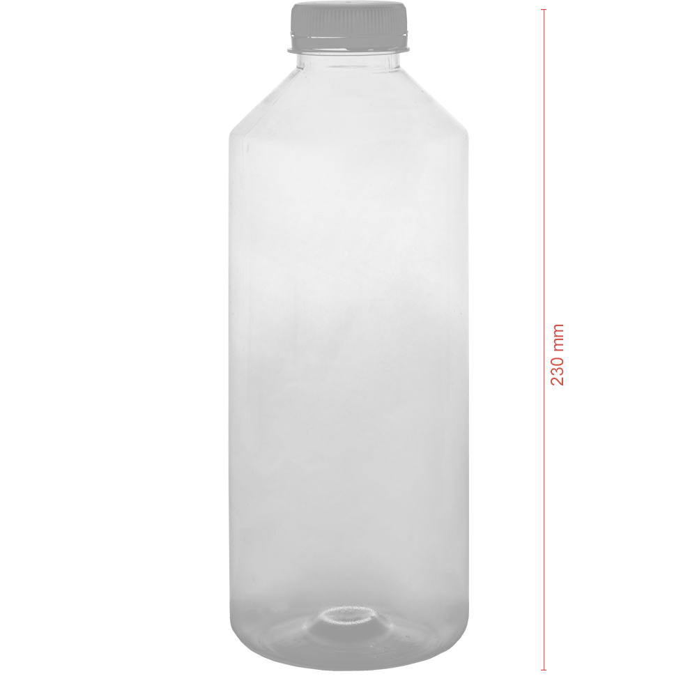BOTELLA DE PET CON TAPA BLANCA 1L (1000ML) - Image 3