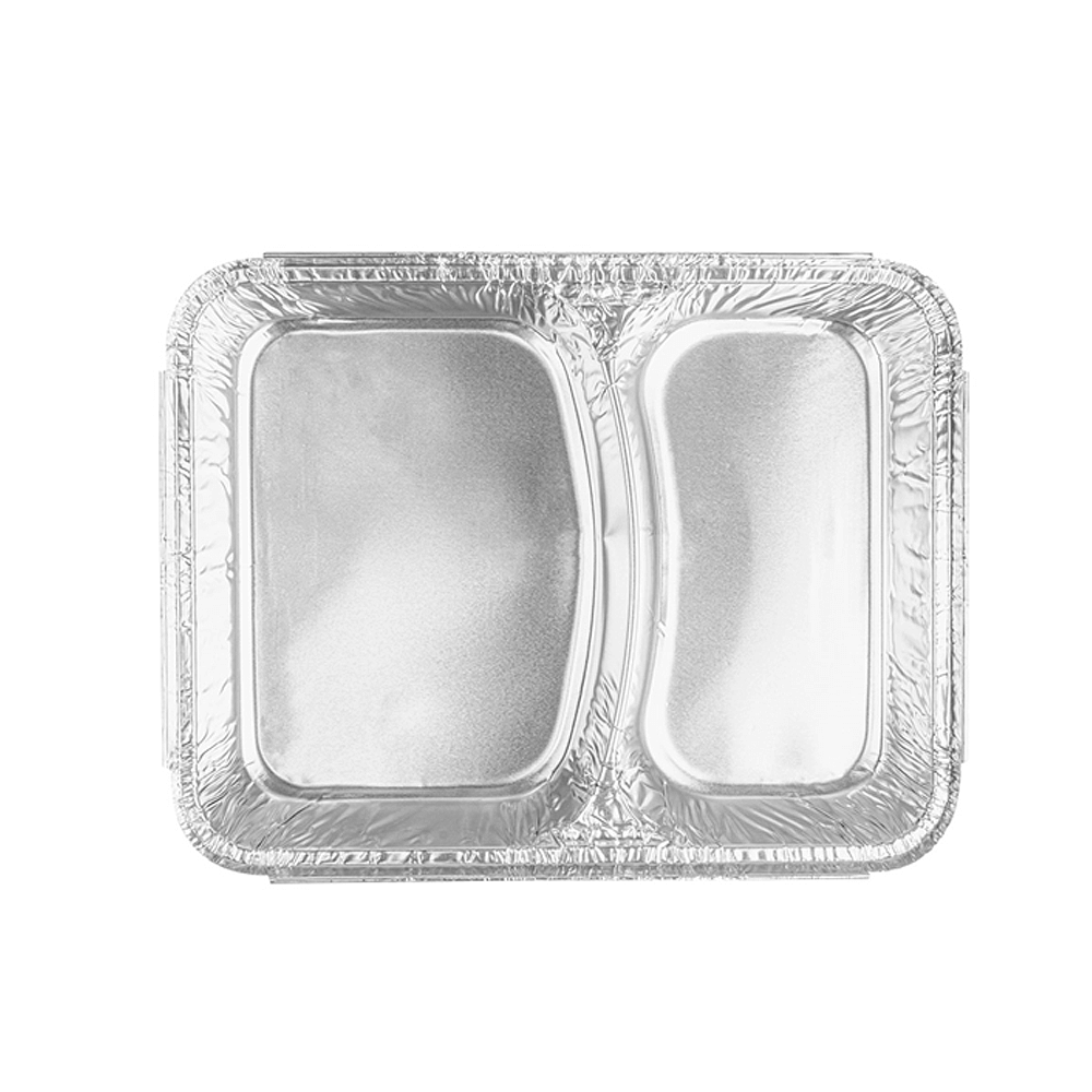 BANDEJA DE ALUMINIO CON TAPA 52 Y 53CL CON 2 COMPARTIMENTOS - Image 4