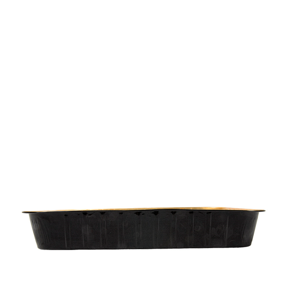FORMA DE ALUMINIO LACADO NEGRO Y DORADO CON TAPA PET 2L - Image 5