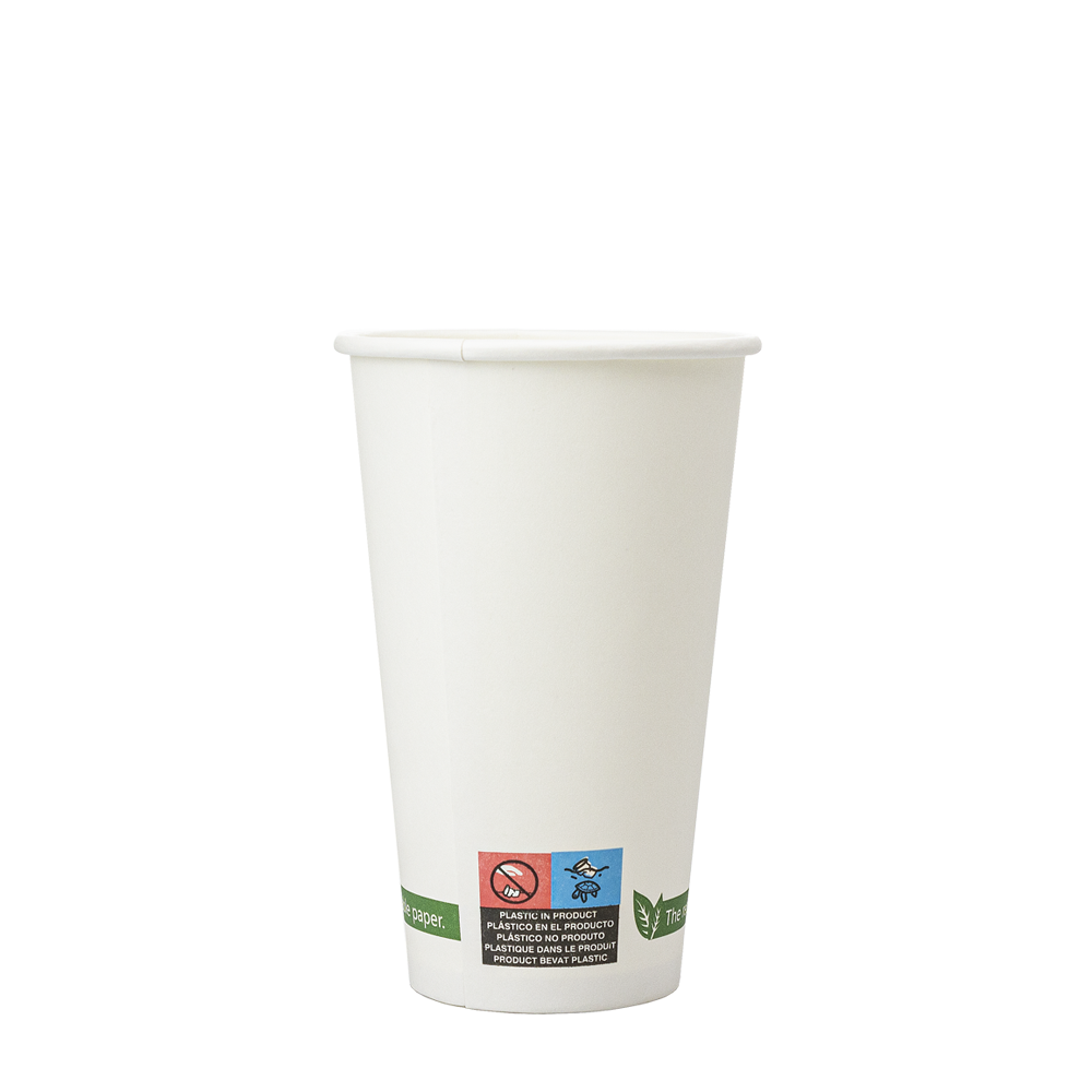 VASO DE PAPEL (CARTÓN) RECICLABLE CON DIRECTIVA UE 50CL (500ML/16OZ)