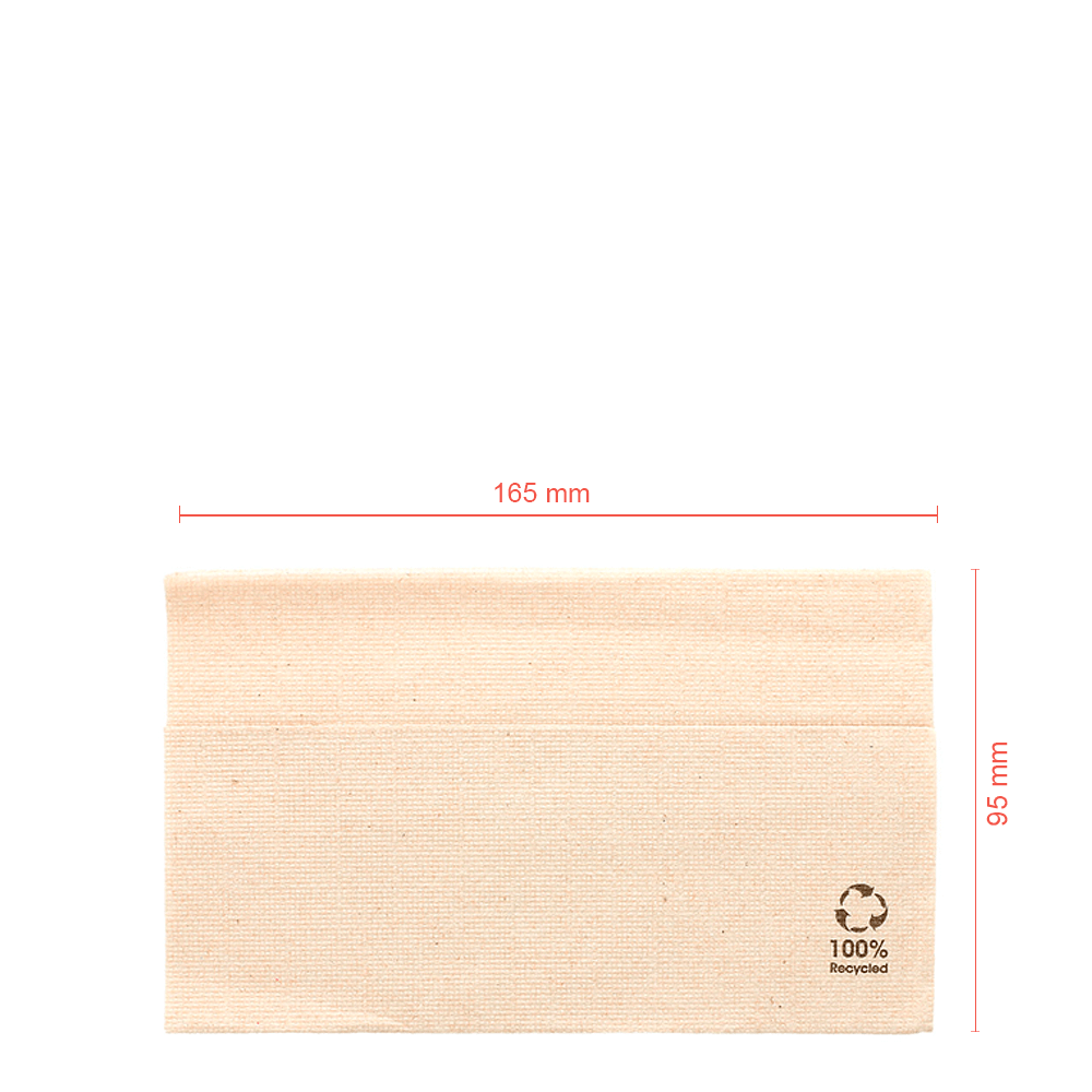 SERVILLETA DE PAPEL RECICLADO ECOLABEL MASTER SERVIS 1 HOJA 33X33CM (ABIERTO) - Image 2