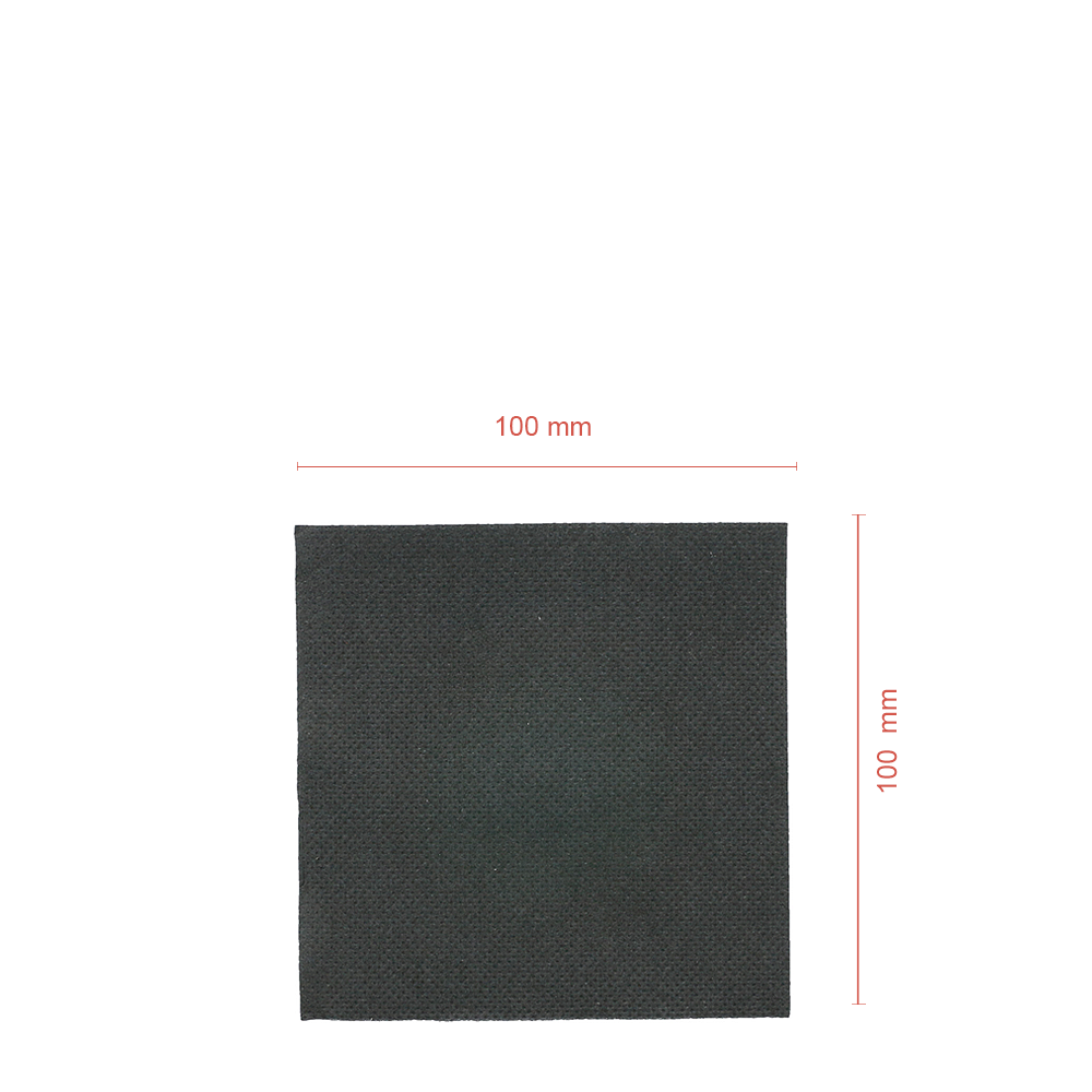 SERVILLETA DE PAPEL NEGRA ECOLABEL DOUBLE POINT 20x20CM (ABIERTA) - Image 2
