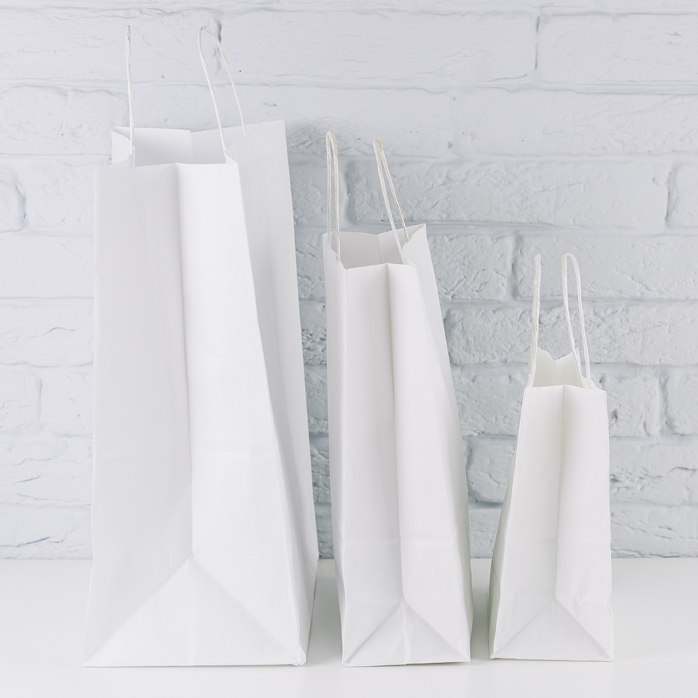 SACO PAPEL BLANCO CON ASA 32x26x14CM - Image 3