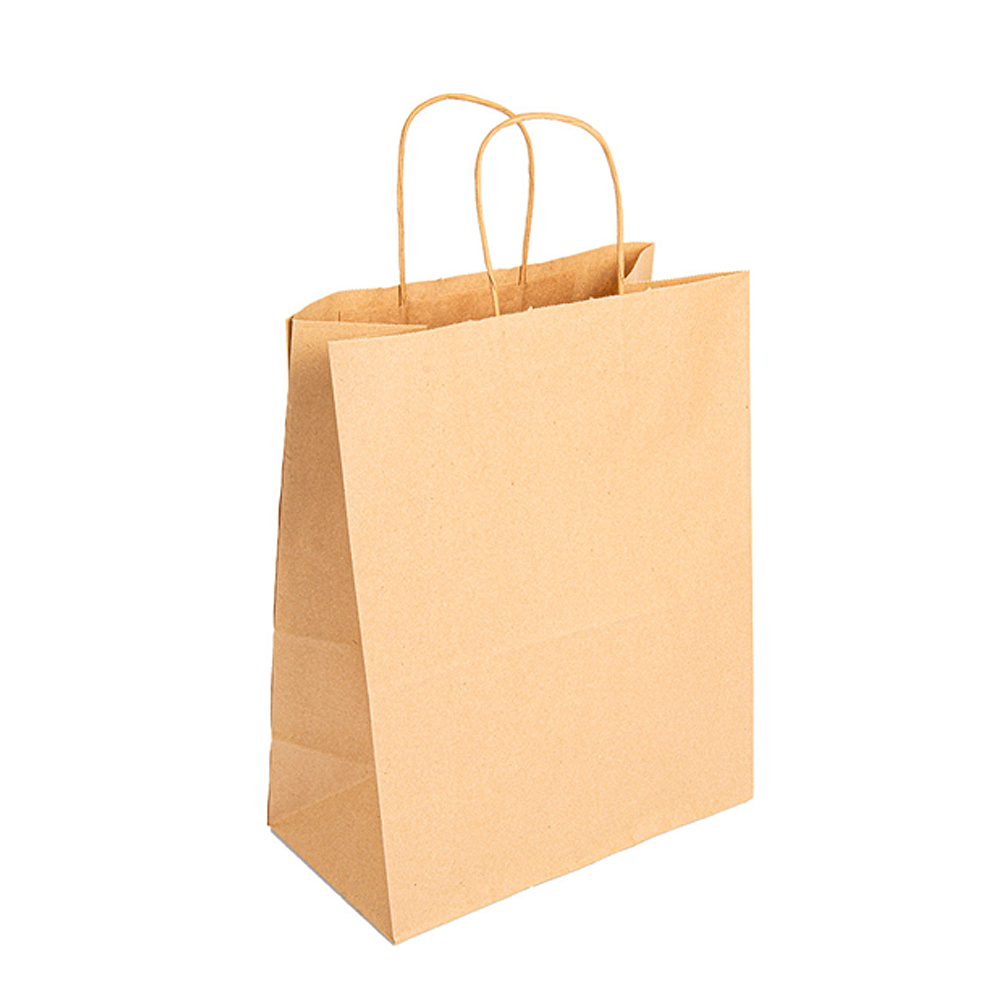 BOLSA DE PAPEL KRAFT CON ASA 32x26x14CM - Image 2