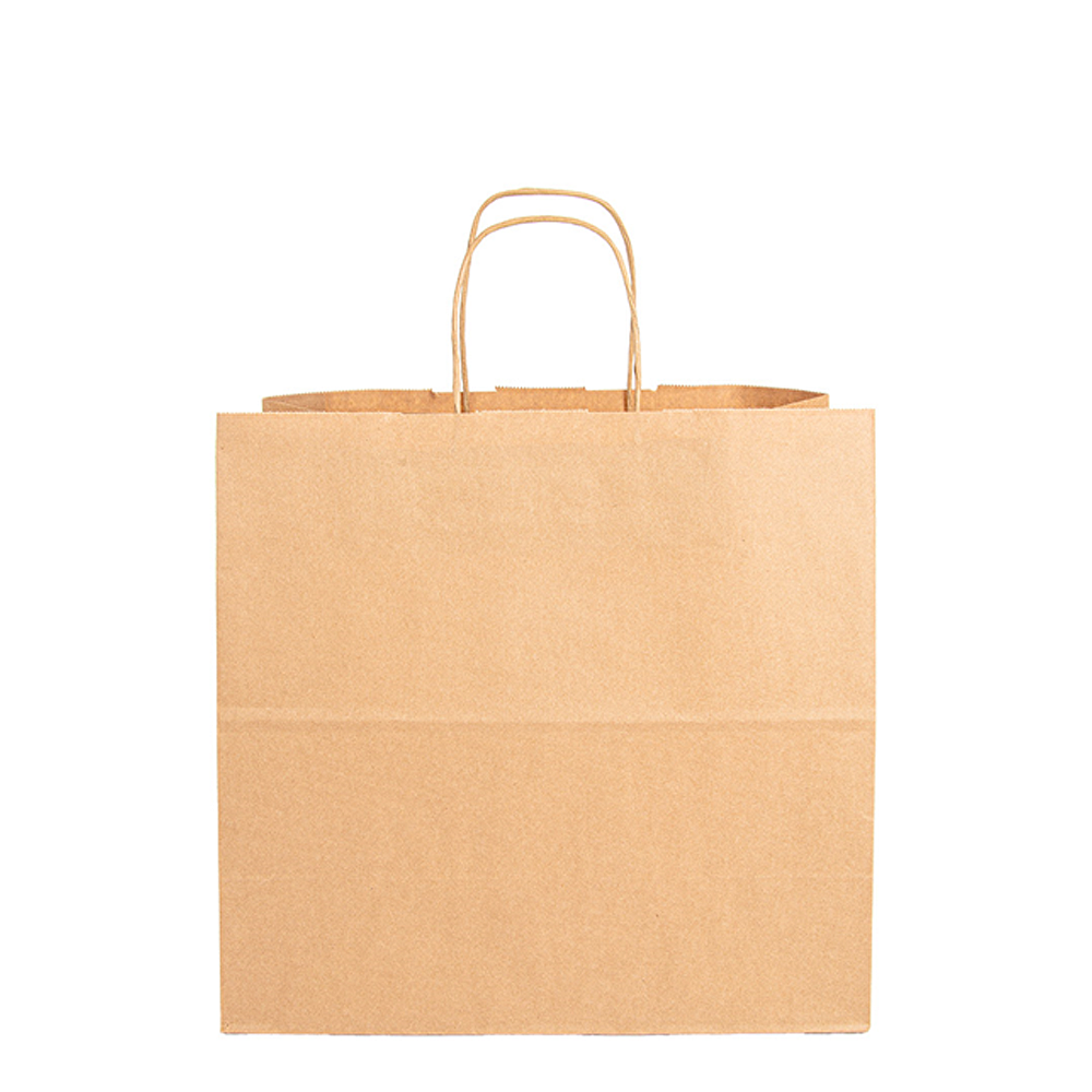 BOLSA DE PAPEL KRAFT CON ASA 31x32x16CM - Image 3