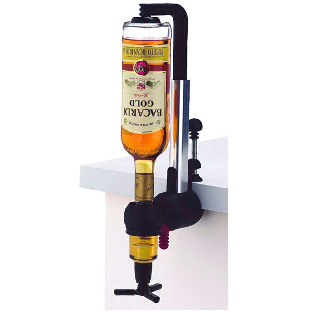 SOPORTE DE PARED CON DOSIFICADOR DE BEBIDAS PLATEADO 18x7x38,5CM - Image 2