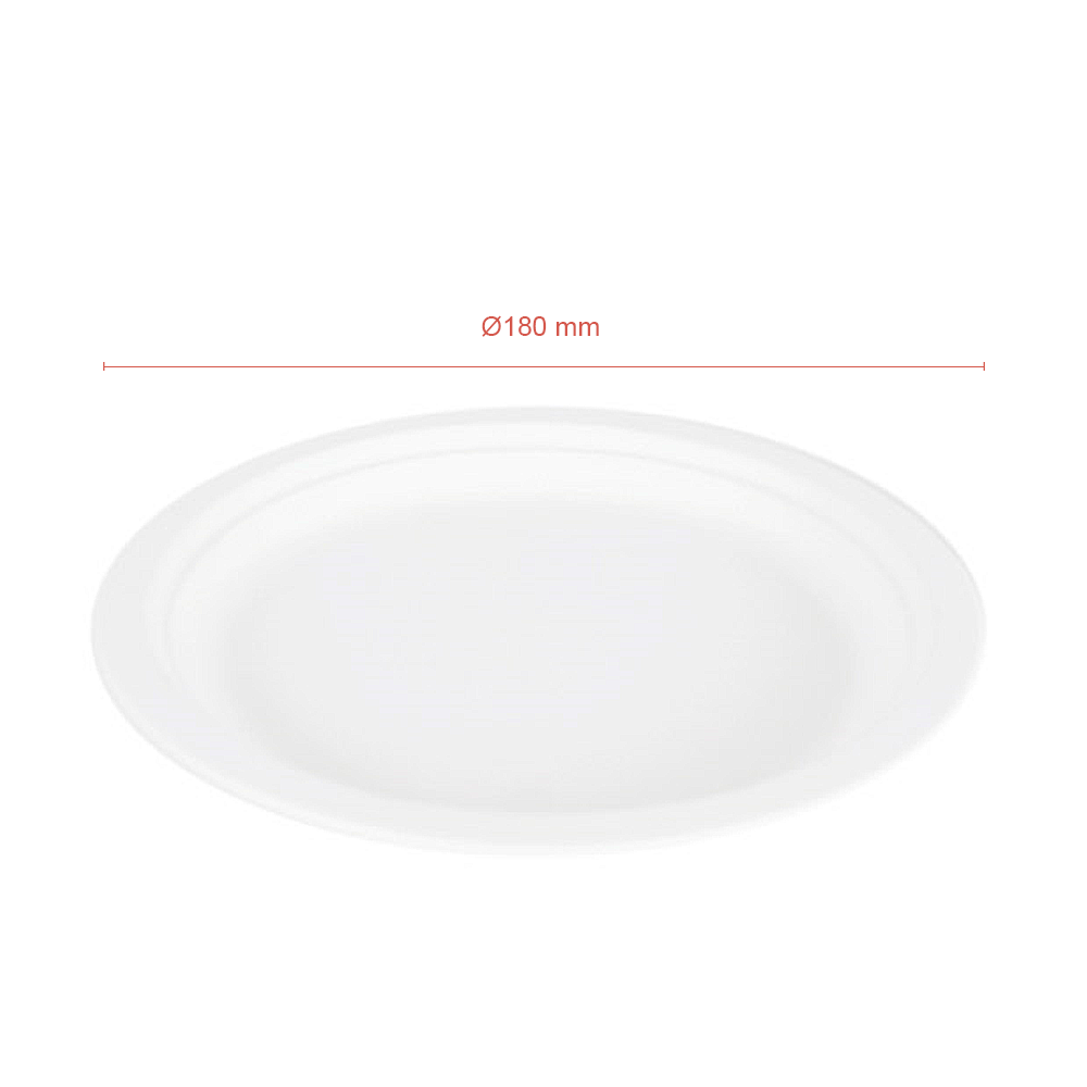 PLATO DE BAGAZO BLANCO 18CM - Image 3