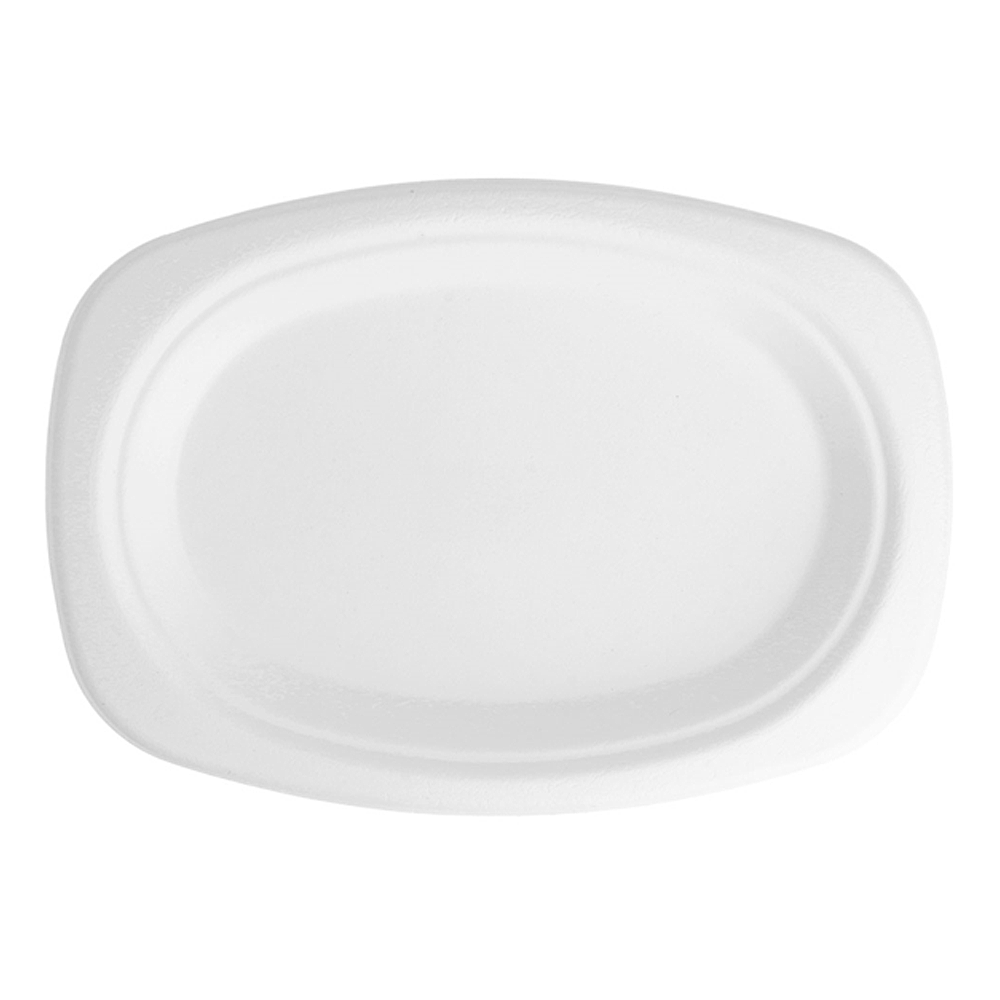 BANDEJA (FUENTE) BAGAÇO BLANCO OVAL 23,3x16,5x2CM - Image 3