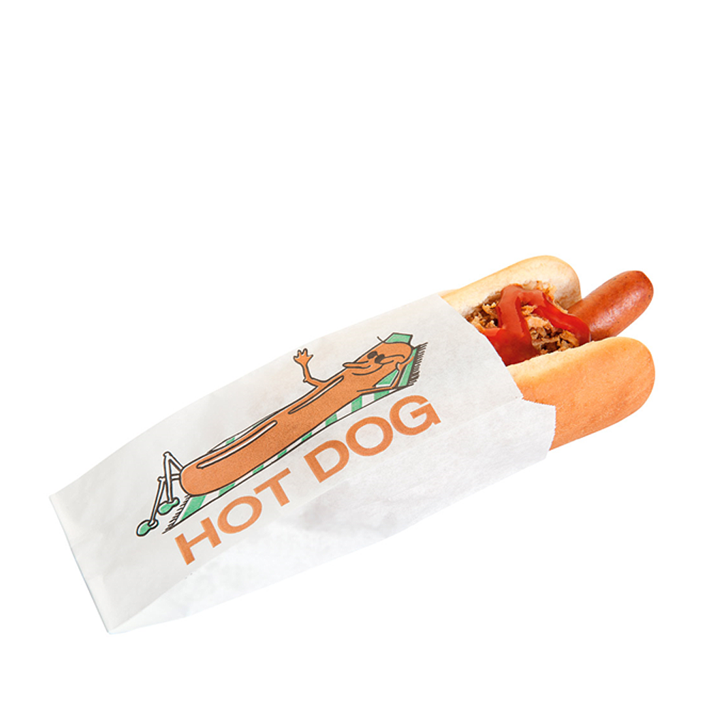 SACO PERGAMINO ANTI-GRASA HOT DOG BLANCO 7x18CM - Image 2