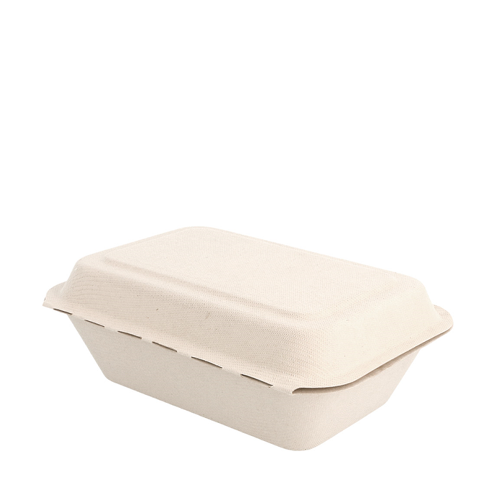 CAJA FIBRA CAÑA DE AZÚCAR NATURAL CON TAPA 60CL (600ML) - Image 3