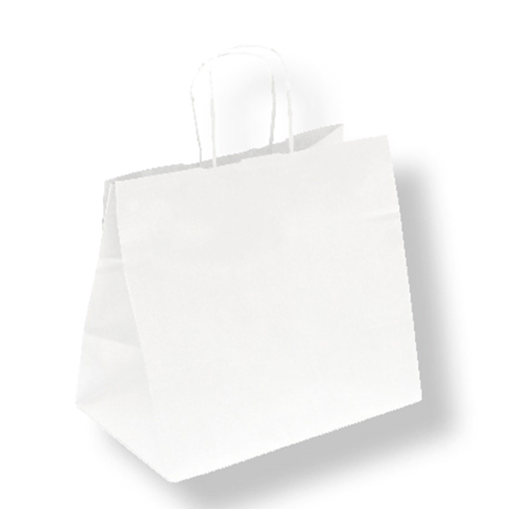 SACO PAPEL BLANCO CON ASA 24x26x17CM