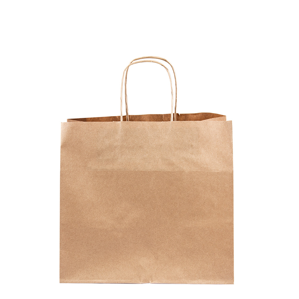 BOLSA DE PAPEL KRAFT CON ASA 26x24x17CM - Image 2