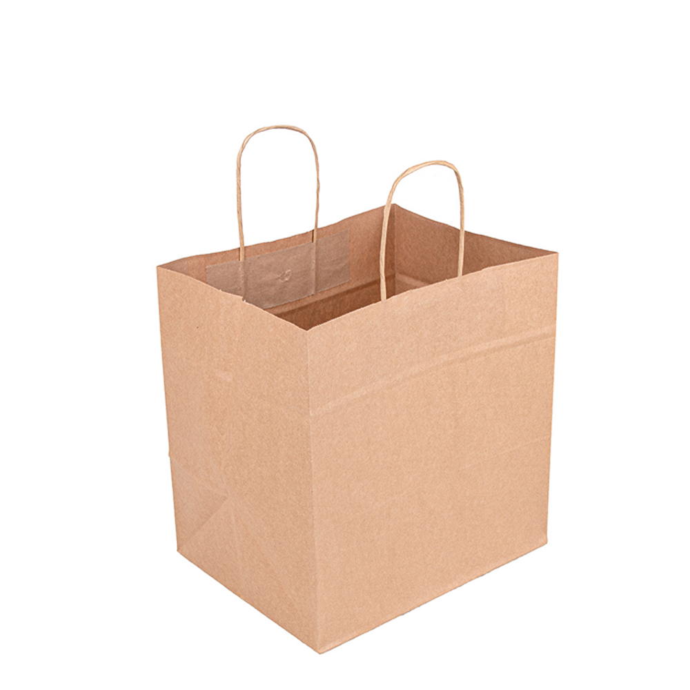 BOLSA DE PAPEL KRAFT CON ASA 27x26x20CM - Image 2