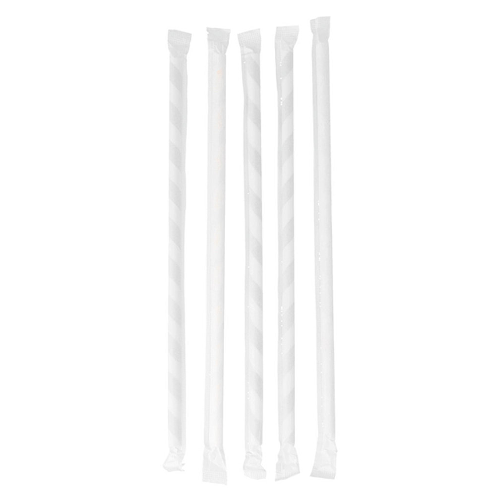 PAJITAS DE PAPEL VARIADOS A RAYAS 0,6X20CM (EMBALAJE INDIVIDUAL) - Image 3